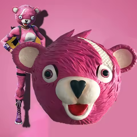 Fortnite Animal Head Mask Halloweem Masquerade Costume Prop Funny Latex Mask Gaming Peripherals Kawa