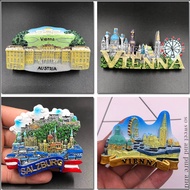 Austria Vienna tourist souvenir refrigerator sticker kitchen decoration 3d magnetic refrigerator sticker fridge magnets gifts