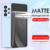 k001Full Cover Privacy/Matte White Front Film Soft Film Screen Protector For Samsung Galaxy Note 10 Pro 9 20 S24 S23 Ultra FE A35 A55 A15 A25 A14 A34 A54 A53