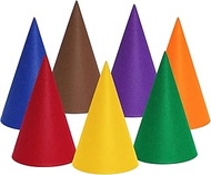 Bantoye 7 Packs Halloween Gnome Hats Felt Dwarf Hats for Unisex Adults Teens Elf Hat for Halloween C