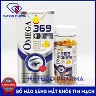 Viên dầu cá Omega 369 Q10 gold - kết hợp dầu gấc dầu hoa anh thảo giúp giảm xơ vữa động mạch giảm kh