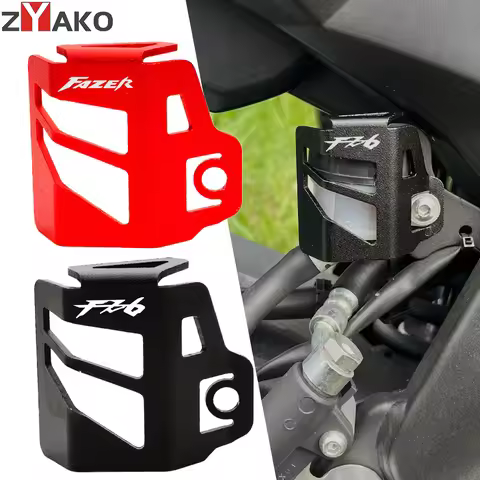 For Yamaha Fazer FZ6 FZ-6 FZ 6 FZ6R (Not Fit 2007-2009) Motorcycle CNC Rear Brake Fluid Reservoir Gu