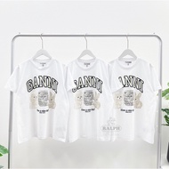 Ganni Animal Print T-Shirt (White)