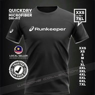 Tshirt Runkeeper Asisc Apps Gps Strava Garmin Microfiber Quickdry Sport Smart Watch Running Jogging 