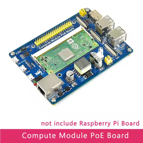 Raspberry Pi Compute Module 3 IO Board with PoE Ethernet 4x USB GPIO Expansion Board for Raspberry P