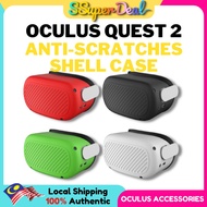 (Accessories Oculus)Silicone Protective Cover For Oculus Quest 2 VR Headset, Head Anti-scratches She