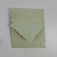Handmade C5 Light Asparagus Envelope – Vintage & Unique, Recycled Paper