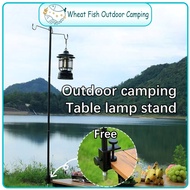 Outdoor camping essentials: lightweight pole, table frame, light stand, portable folding stand Campi