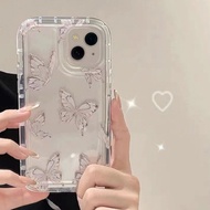 Butterfly transparent soft CaseOPPO a16 a17 Realme note 50 a98 a15 a12 a11k a17k a16k a57 a54 a15s a