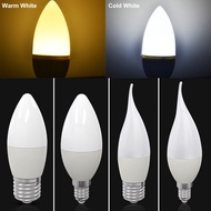 Krsea 10Pcs E14 LED Candle bulb E27 led light chandelier lamp Candle Bulbs 3W Lamps Decoration Light Warm White Energy Saving