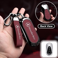 Mercedes Benz Leather Car Key Shell Zinc Alloy Car Key Cover Smart Key Case Protector Mercedes-Benz 