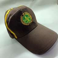 Topi sd smp sma pramuka atribut seragam sekolah logo bordir