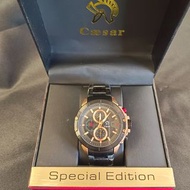 Caesar德國凱撒 時尚簡約真三眼不鏽鋼帶錶（CA-1010）