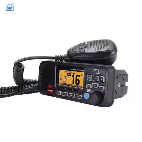 25W IC-M330 VHF Marine Transceiver IPX7 Waterproof IC-M330G Mobile Radio Communication Range over 10