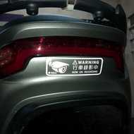 行車錄影中 行車錄影器 行車紀錄器 反光貼紙 防水車貼 警告貼紙