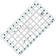 Headley Tools Quilting Ruler, Sewing Ruler (6.5"x 12"), Acrylic Quilters Ruler with Double Colored G