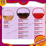 Basket buah/raga rotan/bakul hantaran/basket murah/basket hamper/hantaran kahwin/flower bouquet/BK28