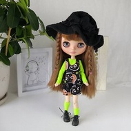 Blythe overalls. Halloween outfit for Blythe doll. Blythe doll clothes