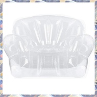 (ICTE) Thickened Outdoor Camping Inflatable Sofa Adult Lazy Inflatable Chair PVC Transparent Sofa St