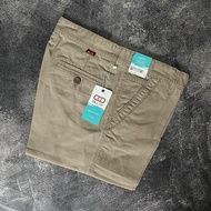 DILLCA Celana Panjang Pria Chino Kanvas model Reguler Non-street Kualitas Premium Cardinal Cream