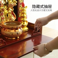 🚓God of Wealth Buddha Shrine Guanyin Altar Altar Shrine Altar Altar Wall-Mounted Wall Cupboard Home God of Wealth Cabine