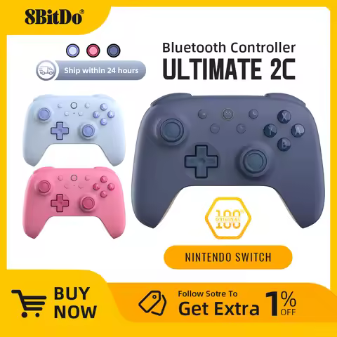 8BitDo Ultimate 2C Wireless Hall Effect Joysticks Bluetooth Gaming Controller for Nintendo switch ol