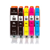 5 Pack PGI-780XL CLI-781XL Ink for Canon Full Set High Capacity Print Cartridge Compatible for PGI78