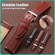 Vintage Cowhide Watch Strap 12mm 13mm 14mm 17mm 18mm 19mm 20mm 22mm Genuine Leather Quick Release Wa