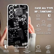 CASE SAMSUNG A02 A02S A03 A03S A03 CORE A04 AESTHETIC Motif - Clear Case Softcase ThickBENING - Casi