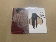 韓漫BL 夜畫帳 cafe訪問小卡 已絕版