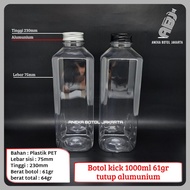 KICK 1000ml plastic bottle weighing 61g with aluminum kale cap
