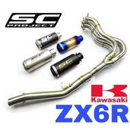 DESIGN SC PROJECT Exhaust Kawasaki ZX6R Full System Steel Ekzos Motor Muffler ZX636 ZX6 ZX 636 ZX636