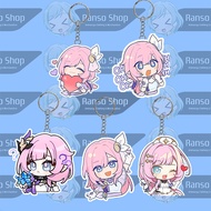 GANTUNGAN Honkai Impact UV 2-Sided Laser Cutting Premium Keychain | Elysia HI3 Chibi Keychain | Hang