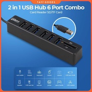 Card Reader 8in1 USB 2.0 USB Hub USB 2.0 MicroSD SD TF Card - CB220602