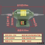 【小雲精選國際購】多功能臺式拋光機砂光機文玩打磨玉石拋光電動磨光機小型家用工具