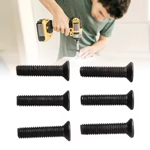 6/10Pcs Fixing Screw M5/M6 22mm/25mm Left Hand Thread For UNF Drill Chuck Shank Adapter Power Tool R