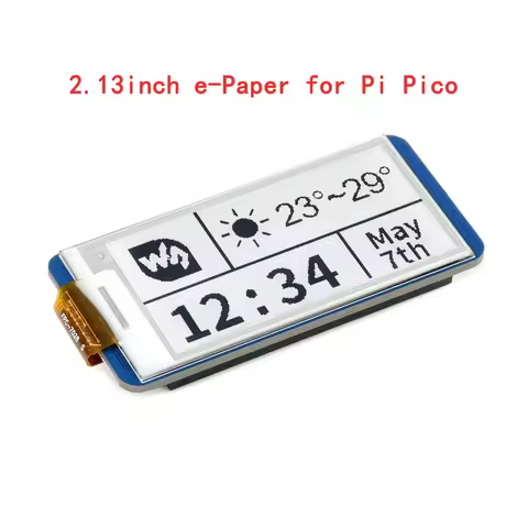 2.13inch E-paper Eink Screen HAT for RasPi RPI Raspberry Pi PICO 2 W H RP2350 Projects PICO2 Board B