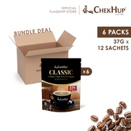 Chek Hup 3in1 Classic Colombian White Coffee (33% Less Sugar) 37g x 12s [Bundle of 6]