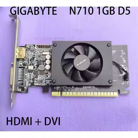 GIGABYTE 710 1GB Graphics Cards 64Bit GDDR5 Video Card Original n710 G210 1G for nVIDIA Geforce GPU 