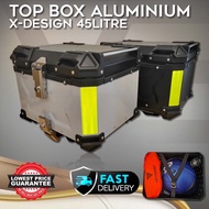 Top Box Motorcycle Standard Aluminium with Universal Base Plate Design X - 45L&55L