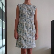 Short cotton mini dress woman, preloved UK40 S