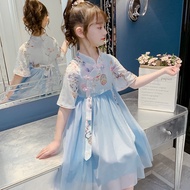 Hanfu Girls Dress Summer2021New Chinese Style Ancient Costume Xia Yangqi Girl's Princess Dress Children's Dress