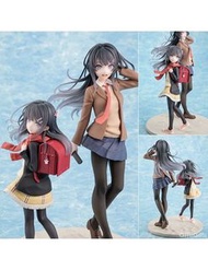 🔥預訂｜2024年8月到貨 | 本地連鎖店 | 千葉願 | 千葉玩具屋 ｜ Kadokawa 1/7 PVC 模型 - 櫻島麻衣 (高中畢業ver. ＆ 紅書包女孩)《青春豬頭少年不會夢到紅書包女孩》