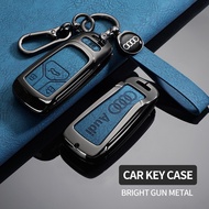 Car Zinc Alloy Leather Key Case Keychain Cover For AUDI A1 A3 A4 A5 A6 A7 A8 Q2 Q3 Q5 Q7 Q8 TT R8 RS