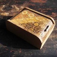 【老時光 OLD-TIME】早期二手日本寄木細工蛇腹盒蛇腹盒