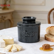 [tishita] Butter Crock for Fresh Spreadable Butter Ceramic Butter Container Butter Keeper Butter Dis