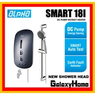 ALPHA - SMART 18 I / E Instant Water Heater (DC Pump) (Without Pump) BlACK SILVER WHITE SMART 18I