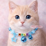 Custom Cat Necklace Name Cat Necklace Can Write Name Cat Necklace Bell Kitten Necklace Cat Name Neck