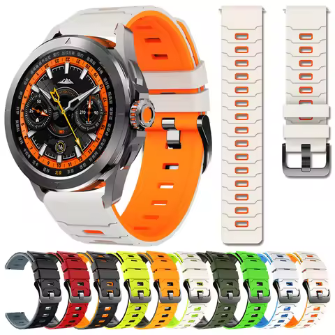 22mm Silicone Watch Strap For Xiaomi mi Watch Color 2 S3 S4 Sport Watchbands Mi Watch 2 Pro Correa F