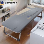 Silent Wheel Foldable Bed Office Folding Bed Folding Bed Single Simple Folding Wooden Bed chibaogu.s